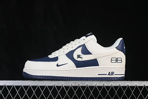 All Categories Nk Air Force 1 Air Force Series Nk Air Force 1 Low Air Force Low Nike Air Force 1'07 Low Off-White Navy Contrast Color Air Force One Low-top Casual Sneakers DN1688-817